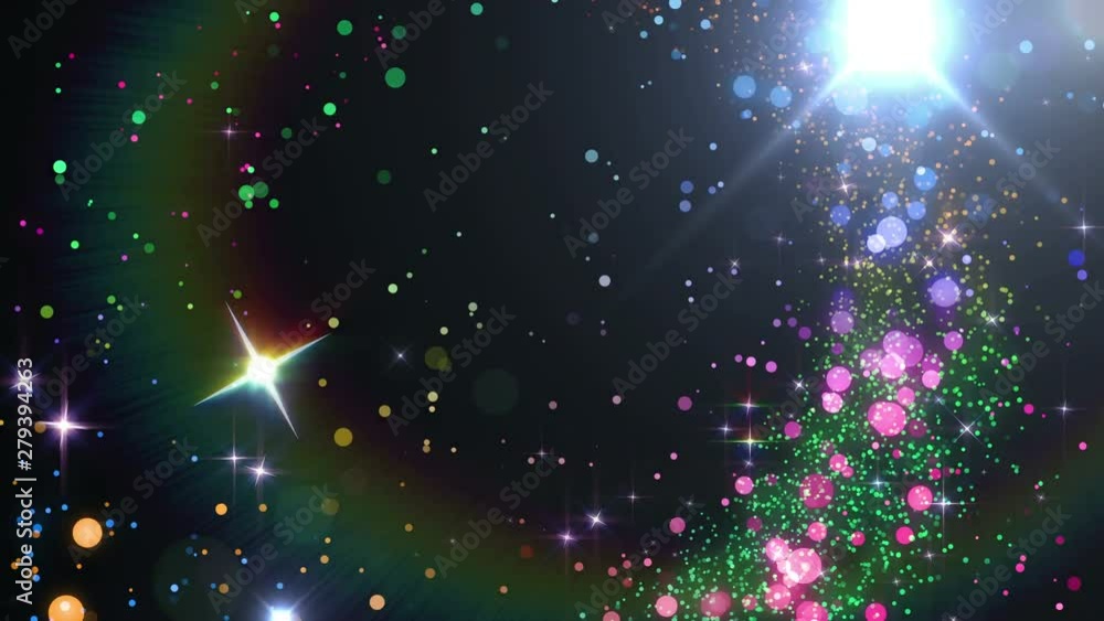 Canvas Prints opening glitter sparkling particles intro
