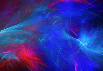 Abstract color dynamic background with lighting effect. Fractal art