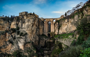 Puente Nuevo Bogenbrücke in Ronda, Spanien