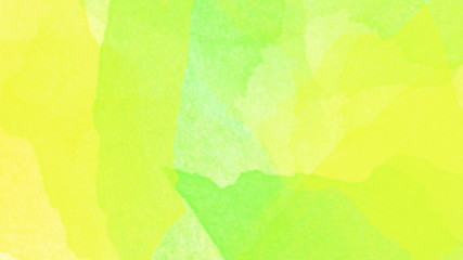 Green and yellow watercolor on white paper