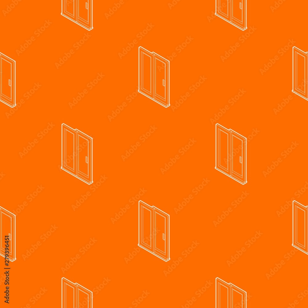 Poster sliding door pattern vector orange for any web design best