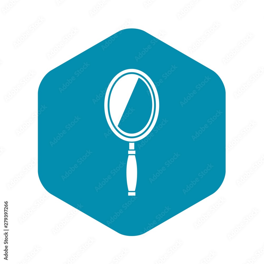 Poster mirror icon. simple illustration of mirror vector icon for web