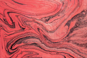 red painted marble texture background