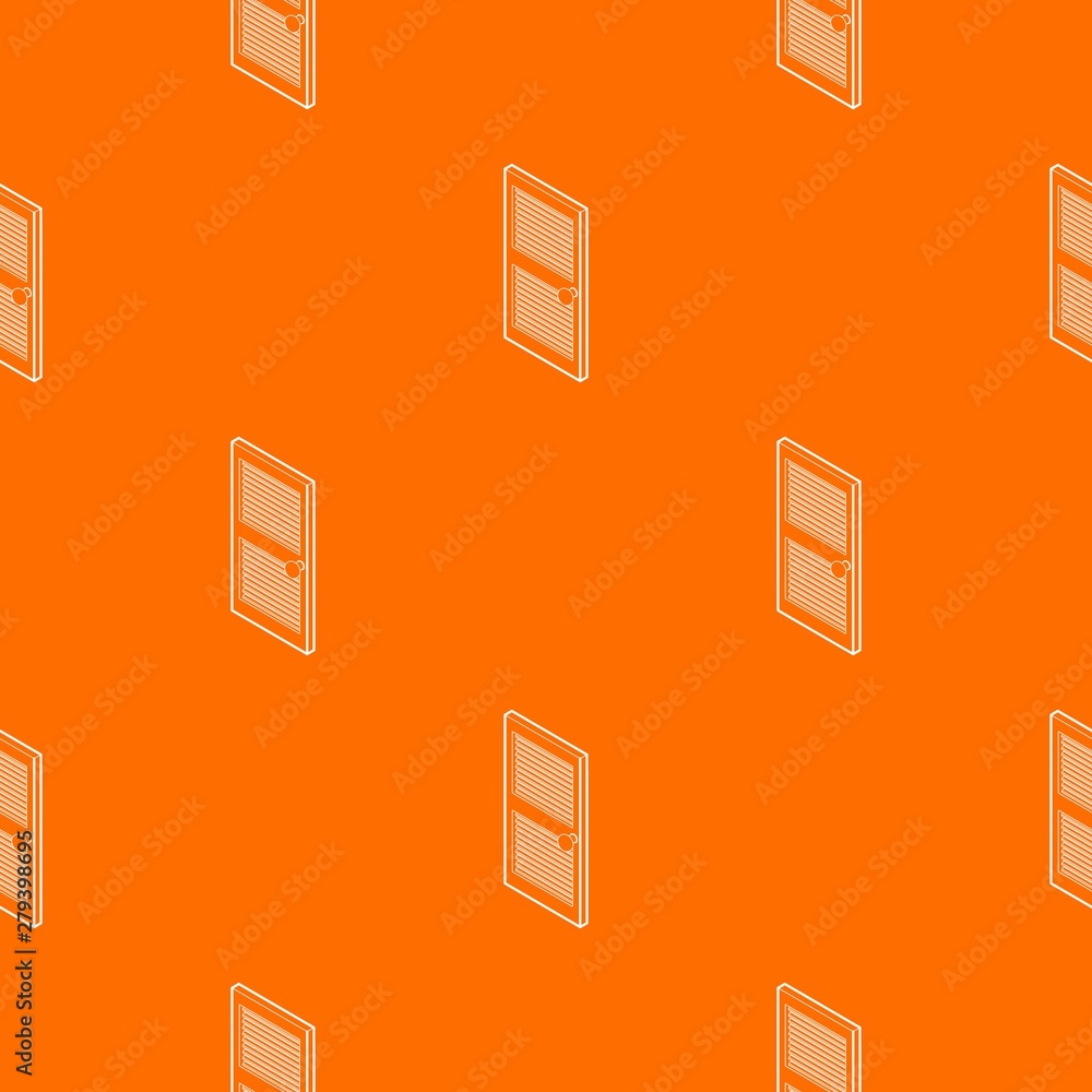 Aufkleber door with horizontal vent pattern vector orange for any web design best