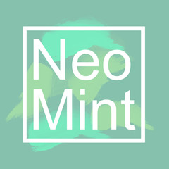Neo mint, color of 2020