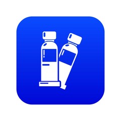 Tube paint icon. Simple illustration of tube paint vector icon for web