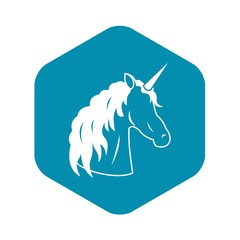 Unicorn icon. Simple illustration of unicorn vector icon for web