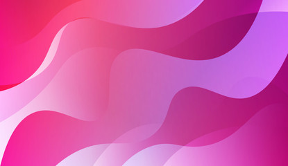 Abstract Wavy Background. Design For Cover Page, Poster, Banner Of Websites. Vector Illustration with Color Gradient.