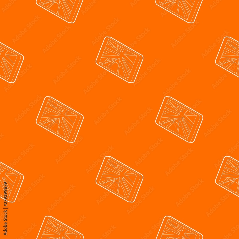 Poster navigator pattern vector orange for any web design best