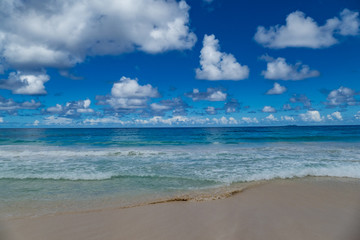 Seychellen la digue Tramstrand Indischer Ozean