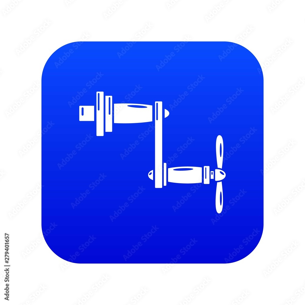 Poster rotary handle icon. simple illustration of rotary handle vector icon for web.