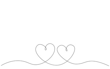 Hearts background, love day card vector illustration
