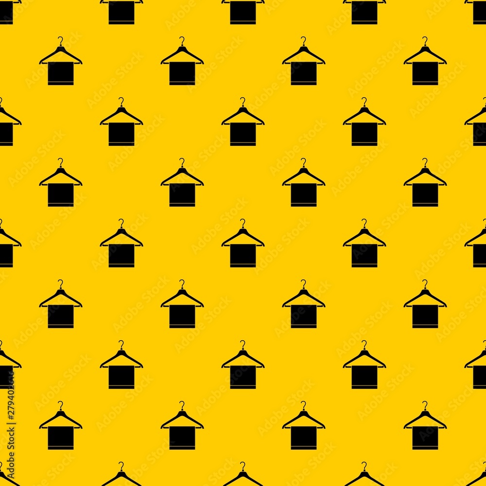 Poster hanger with cloth pattern seamless vector repeat geometric yellow for any design