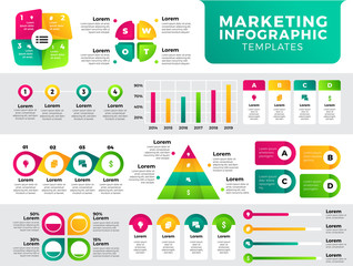 Marketing Infographic Templates. Colorful Infographic templates. Infographics for presentation