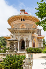 Fototapeta na wymiar Palace Monserrat in Sintra, Portugal. building with exquisite Moorish architecture