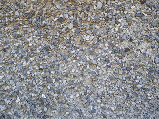 wall surface decorated with small stones