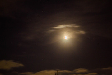 moon and clouds