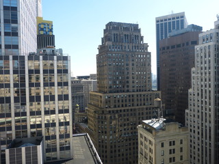 Fototapeta na wymiar Vue des grattes-ciel de New-York