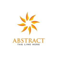 abstract circle logo design concept