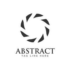 abstract circle logo design concept