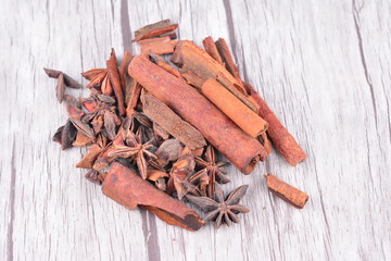 Anice and cinnamon