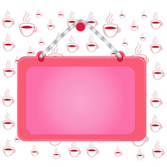 Board fixed nail frame string striped colored background rectangle panel Design business concept. Business ad for website and promotion banners. empty social media ad