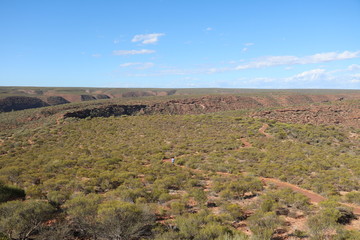 Murchison River gorge in Kalbarri National Park, Western Australia