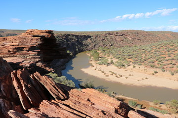 Murchison River at Kalbarri National Park, Western Australia