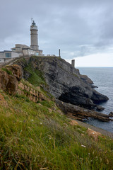 Fototapeta na wymiar Cape Mayor lighthouse, Santander, Spain
