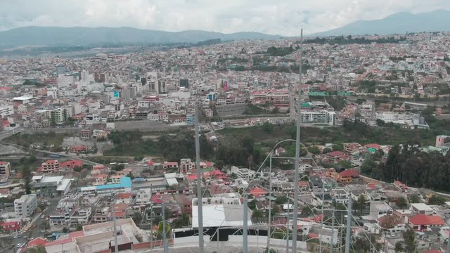 Ambato-Ecuador aerial shot with drone