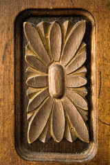 decoration on wooden door