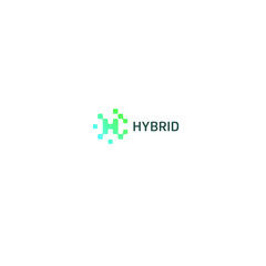 best original logo designs inspiration and concept for hibrid technology by sbnotion