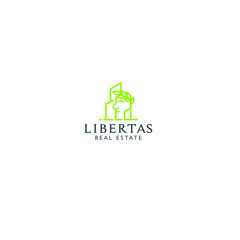 best original logo designs inspiration and concept for LIBERTAS REAL ESTATE by sbnotion