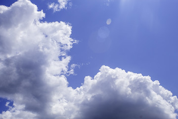 Blue Sky With White Clouds