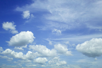 Blue Sky With White Clouds