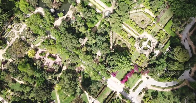 Parque de Maria Luisa &mdash; Maria Luisa Park in Seville, view from above. Andalusia, Spain 