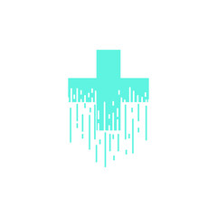 Medical pharmacy logo design template.- vector illustrator