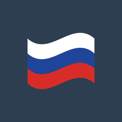 vector illustration of Russia flag sign symbol