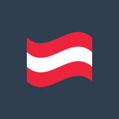 vector illustration of Austria flag sign symbol
