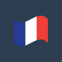 vector illustration of France flag