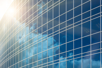 Dramatic Reflective Corporate Building Background