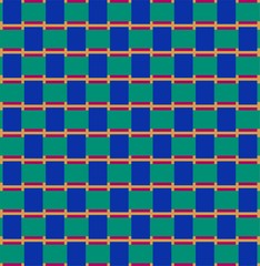 The Dark Yellow Colorful Square Pattern Wallpaper