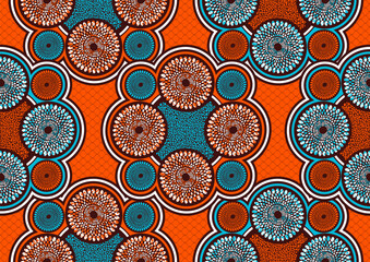 african fashion seamless pattern, vector illustration file.  - obrazy, fototapety, plakaty