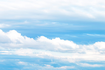 Beautiful white clouds in the sky.