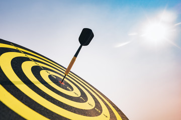 Bullseye is a target of business. Dart is an opportunity and Dartboard is the target and goal. So...