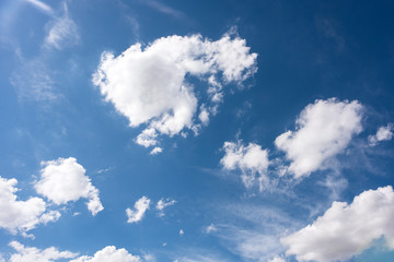 Naklejka na ściany i meble Blue sky background with clouds.high resolution.nature background