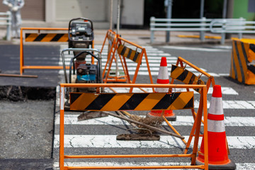 道路工事　建設　ラッシュ