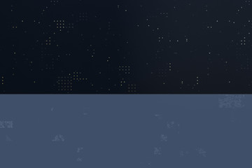 Dark ruins with circuit texture wall, sci-fi architecture background, 3d rendering.