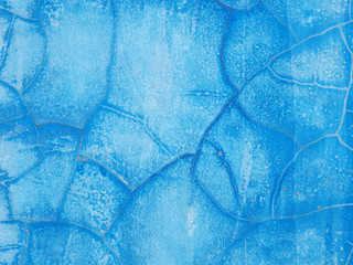 old wall blue paint abstract background and textured.