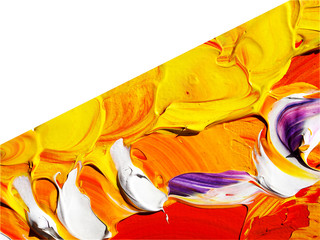 Colorful oil painting abstract background and texture. 